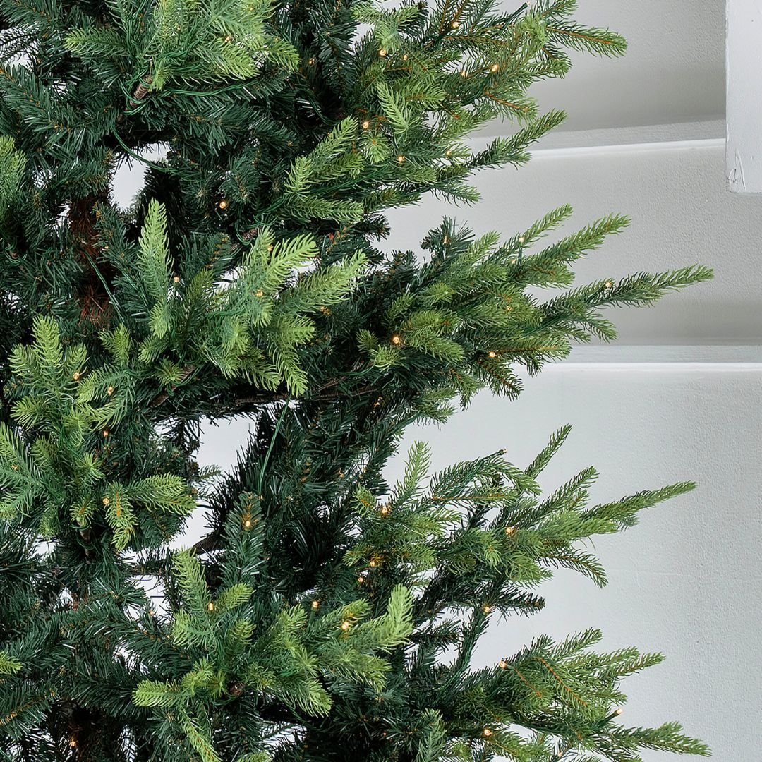 Joy By 7' Artificial Spruce Christmas Tree with 500 Warm White LED Lights