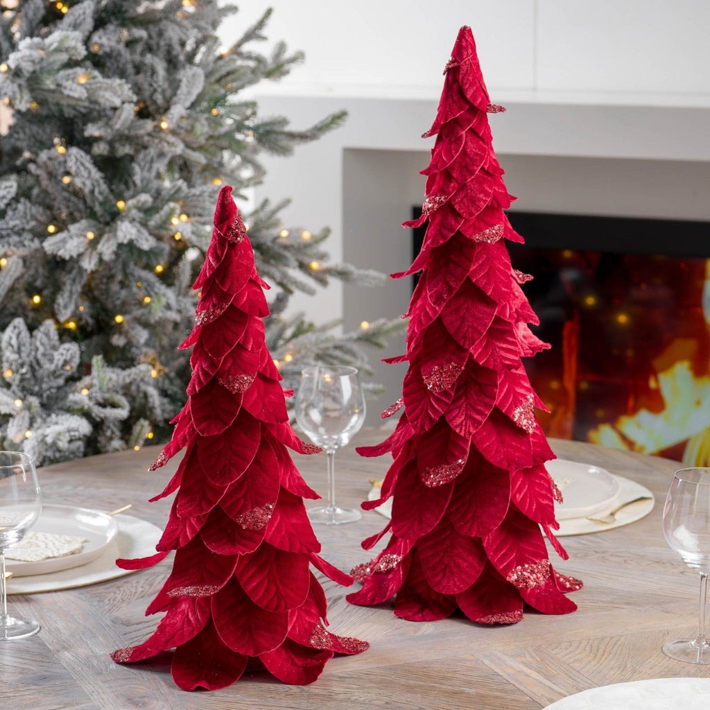 Red Leaf Conical Tree